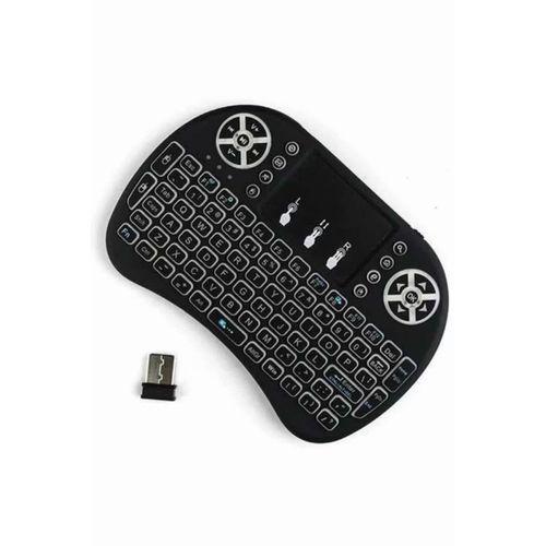 Kablosuz Türkçe Q Klavye Rgb Işıklı Televizyon Ps3 Dokunmatik Mouse