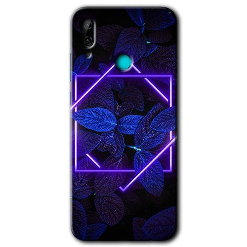 MRCİLETİSİM Huawei P smart 2019 Kılıf Baskılı Kapak - Mekanik Yaprak 5 +Tam Ekran Koruyucu