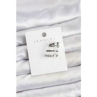 Gümüş Renk Zirkon Taşlı Pirinç Kıkırdak Küpe