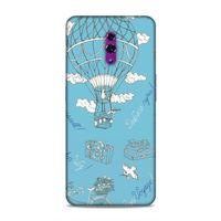 Oppo Reno Kılıf Vintage Seyahat Arka Kapak Silikon Koruma Full Koruyucu