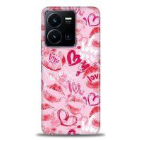 Tecno Spark Go 2023 Kılıf HD Baskılı Kılıf - Pembe Love + Tam Ekran Koruyucu