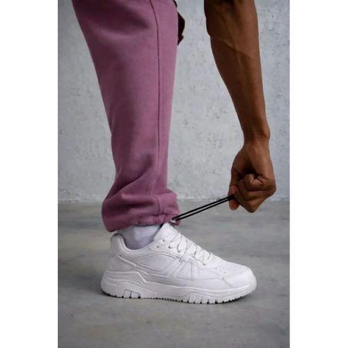 Erkek Baggy Alt Eşofman - Gül Kurusu