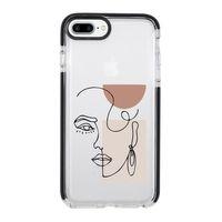 iPhone 8 Plus Women Art Desenli Candy Bumper Silikonlu Telefon Kılıfı