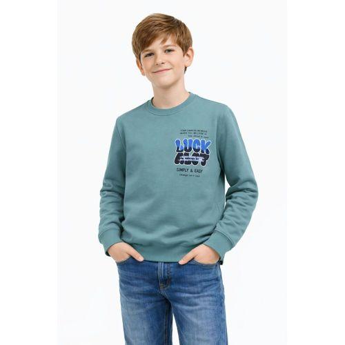 Erkek Çocuk Önü Arkası Baskılı Sweatshirt BGL-ST05237