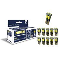 Niken LED Ampul T10 Canbus Park Ledi 18 Ledli 6500K Beyaz 12V-24V 10'lu Paket