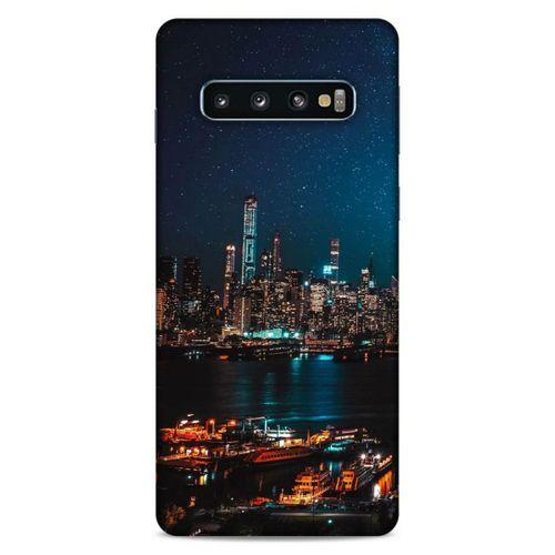 Lopard Samsung Galaxy S10 Uyumlu Kılıf Gece'S (6) Silikon Kılıf Şehir