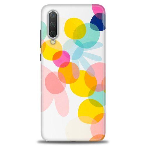 Xiaomi Mi 9 SE Kılıf HD Baskılı Kılıf - Color Flowers + Tam Ekran Koruyucu