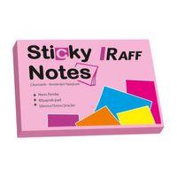 RAFF NEON PEMBE YAPIŞKANLI NOT KAĞIDI ( 75 mm x 50 mm)