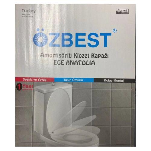 Lüks Yavaş Kapanan Amortisörlü Klozet Kapağı Ses Önleyicili, Kolay Montaj Her modele uyumlu
