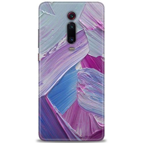 Xiaomi Mi 9T Kılıf HD Baskılı Kılıf - Purple + Tam Ekran Koruyucu