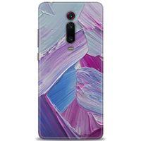Xiaomi Mi 9T Kılıf HD Baskılı Kılıf - Purple + Tam Ekran Koruyucu