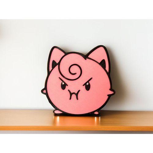 3D Baskı Sevimli Jigglypuff Pokémon Chibi Buzdolabı Mıknatısı Anahtarlık (Bu ürün Sadece Plastik parçadır - Almadan Önce Soru Sorabilirsiniz)