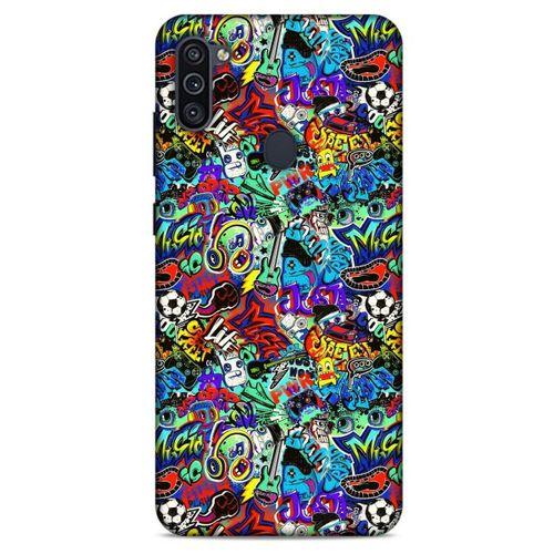 Graffitix (24) Desenli Silikon Kapak Samsung Galaxy M11 Kılıf