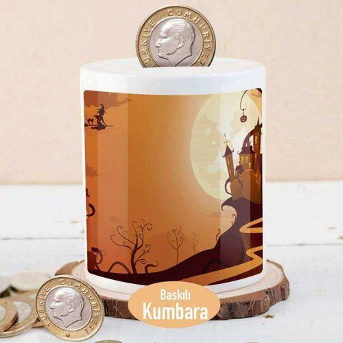 Gün Batımı Cadı Şatosu Para Birikim Kumbarası-1262-15971
