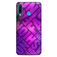 Huawei P30 Lite Uyumlu Kılıf Pembe Delisi (21) Koruyucu Kapak Fuşya