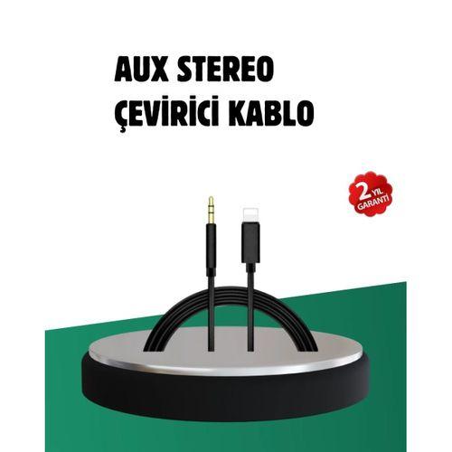 İphone Uyumlu Lightning 3.5mm Aux Adaptör Kablo Stereo Ses Aktarım