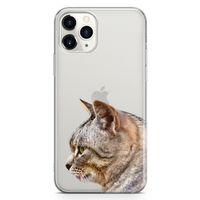 Apple iPhone 11 Pro Max Kılıf Siberian Cat Arka Kapak Koruma Desenli Full Koruyucu