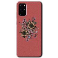 MRCİLETİSİM MRCİLETİSİM Samsung Galaxy S20 Plus Kılıf HD Desen Baskılı Arka Kapak + Temperli Cam - Retro Çiçek