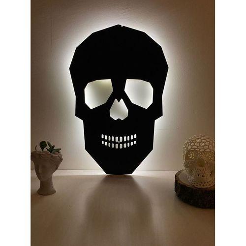 Kuru Kafa Led Işıklı Duvar Süsü Duvar Aksesuarı MDF 55x36