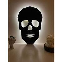 Kuru Kafa Led Işıklı Duvar Süsü Duvar Aksesuarı MDF 55x36