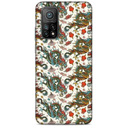 Xiaomi Mi 10T Pro 5G Kılıf Dragons (20) Koruyucu Kılıf Ejderha Japon