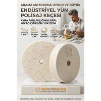 2 Lİ Polisaj Keçesi 80mm | Sert Yün Disk | Metal, Altın, Gümüş için Ayna Parlaklığı 723185