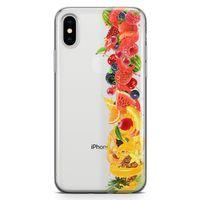 Apple iPhone XS Max Kılıf Ananas Nar Meyve Arka Kapak Koruma Desenli Full Koruyucu