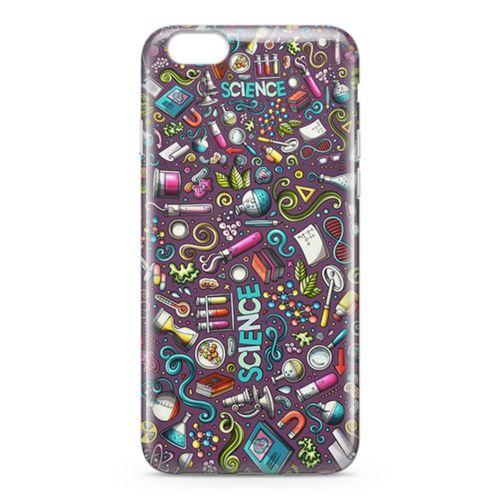 Apple iPhone 6 Plus - 6S Plus Kılıf Bilim İçin Doodle Arka Kapak Koruma Desenli Full Koruyucu