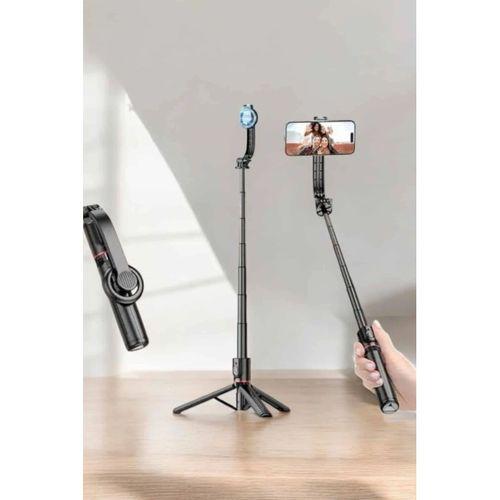 Kumandalı Tripod Telefon Tutucu Selfie Çubuğu 360 Derece Dönebilen