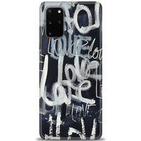 Samsung Galaxy S20 Plus Kılıf HD Baskılı Kılıf - Gri Love + Tam Ekran Koruyucu