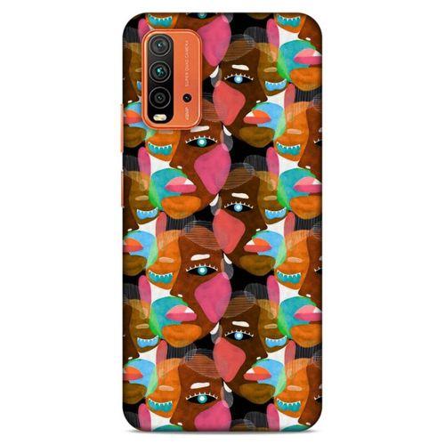Lopard Xiaomi Redmi 9T Uyumlu Kılıf Sürreal Yüzler ♀ (7) Telefon Kılıfı Baskılı