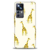 Xiaomi Mi 12T Kılıf HD Baskılı Kılıf - Zürafa + Tam Ekran Koruyucu