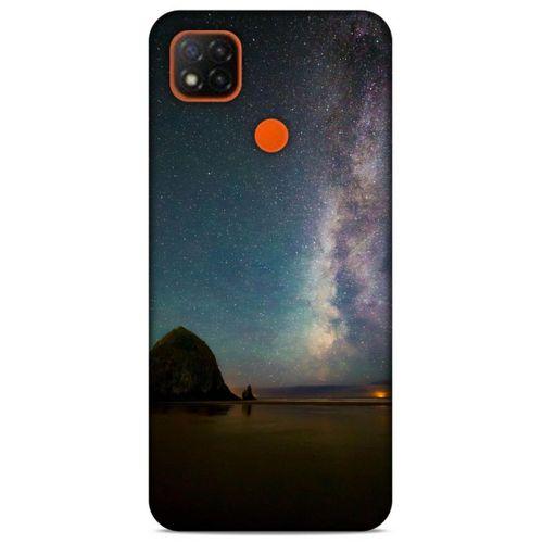 Lopard Xiaomi Redmi 9C Uyumlu Kılıf Gece'S (20) Koruyucu Kılıf Siyah Yeşil