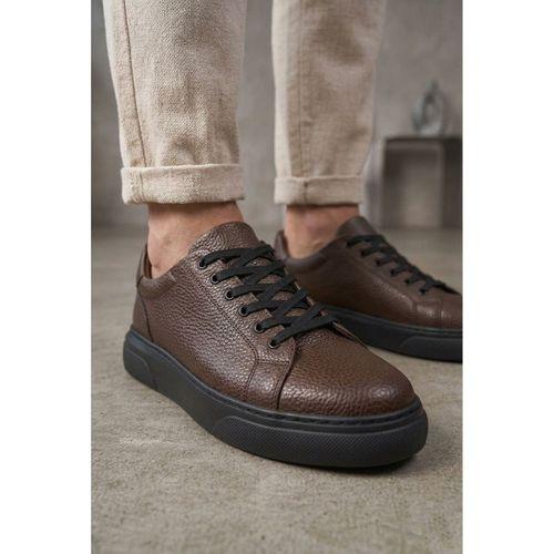 BLF-010 Erkek Sneaker Günlük Casual Spor Ayakkabı Kahverengi Siyah Taban