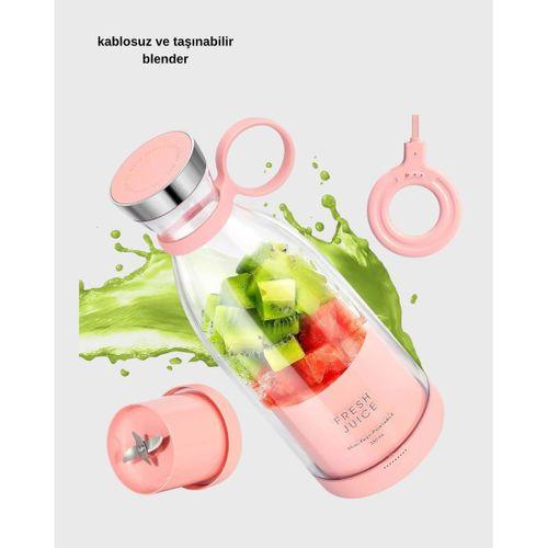 Usb Şarjlı Kablosuz Blender – Taşınabilir, Kompakt Ve Çevre Dostu Meyve Sıkıcı