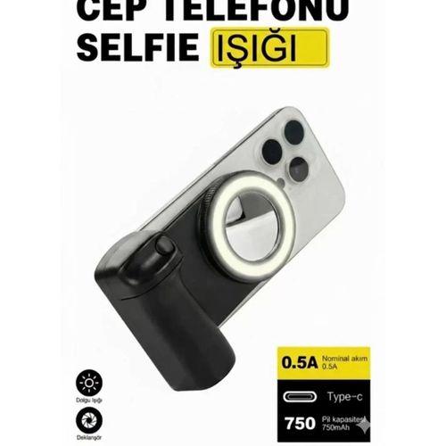 Bluetooth Manyetik Telefon Yapıştırma Kavrama Halka Dolgu Işığı İle Magsafe Selfie Klips