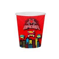 Karton Bardak Örümcek Adam 8 Adet