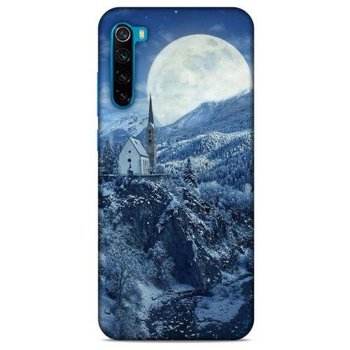 Xiaomi Redmi Note 8T Kılıf Snowix (49) Ultra Silikon Kılıf Beyaz Mavi