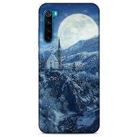 Xiaomi Redmi Note 8T Kılıf Snowix (49) Ultra Silikon Kılıf Beyaz Mavi