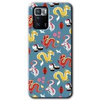 Poco x3 GT Kılıf HD Desen Baskılı Arka Kapak - Funky Dragon + Kırılmaz Cam