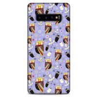 Baykuşlar (13) Desenli Silikon Kapak Telefon Kabı Samsung Galaxy S10 Plus Kılıf