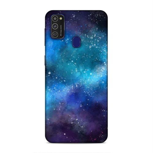 Samsung Galaxy M21 Kılıf Uzayda Kaybolmak Arka Kapak Silikon Koruma Full Koruyucu