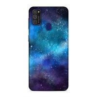 Samsung Galaxy M21 Kılıf Uzayda Kaybolmak Arka Kapak Silikon Koruma Full Koruyucu