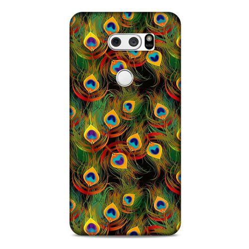 LG K50S Kılıf Desenli Özel Seri Tüyler (12) Koruyucu Silikon