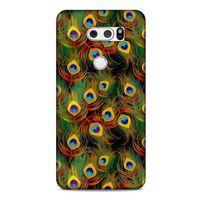 LG K50S Kılıf Desenli Özel Seri Tüyler (12) Koruyucu Silikon