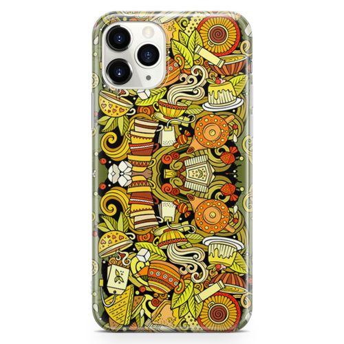 Apple iPhone 11 Pro Max Kılıf Çay Çeşitleri Arka Kapak Koruma Desenli Full Koruyucu