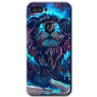 General Mobile GM 9 Pro Kılıf HD Desen Baskılı Arka Kapak - Neon Aslan