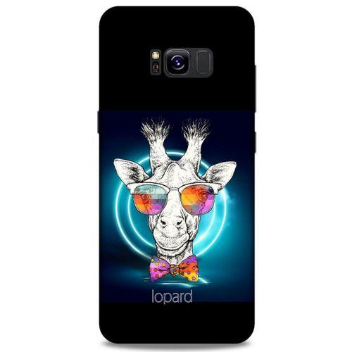 Samsung Galaxy S8 Plus Kılıf FunnyMaX (6) Silikon Kılıf Siyah Zürafa