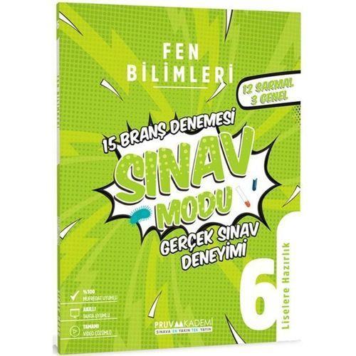 6. Sınıf Fen Bilimleri Sınav Modu 15 Deneme Pruva Akademi