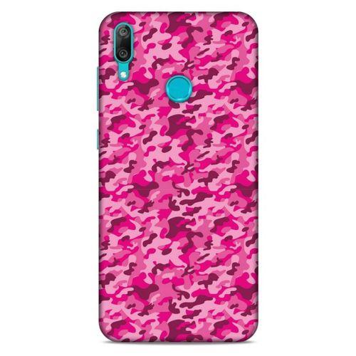 Huawei Y7 2019 Uyumlu Kılıf Pembe Delisi (32) Soft Silikon Kılıf Kamuflaj